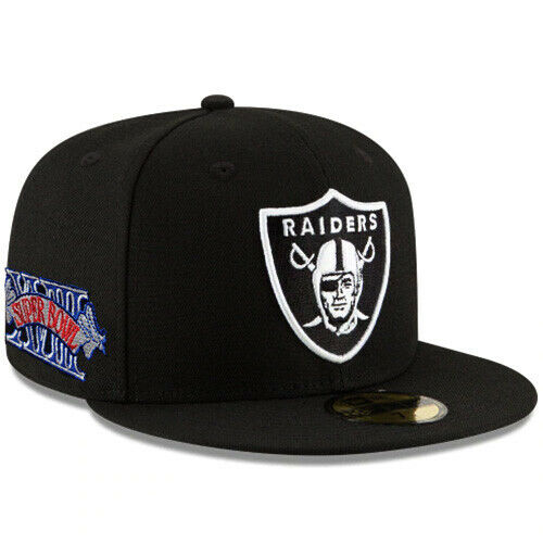 New Era Las Vegas Raiders Xviii Superbowl Patch 59Fifty Fitted Hat product image 1, provided for visual reference and