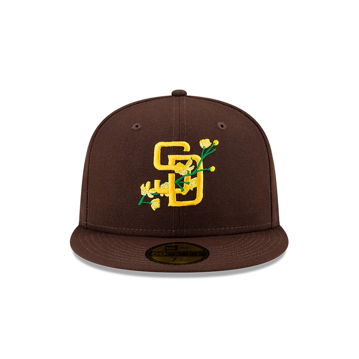 New Era San Diego Padres Floral Sidepatch Bloom 59Fifty Fitted Hat product image 4, provided for visual reference and