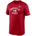 San San Francisco 49ers Nike Property Of Legend Performance T-Shirt –SCARLET product image 1, provided for visual reference
