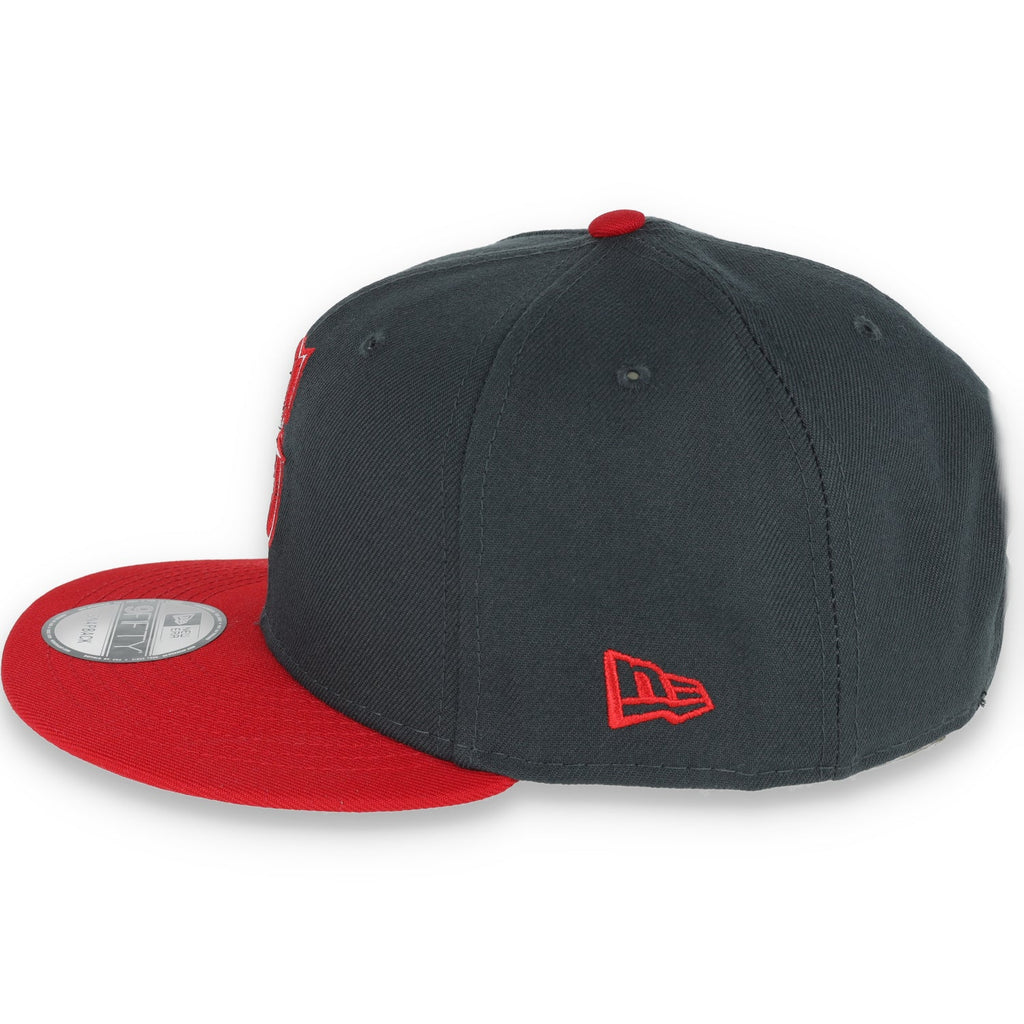New Era Seattle Mariners 2-Tone Color Pack 9FIFTY Snapback Hat-Grey/Scarlet product image 4, provided for visual reference