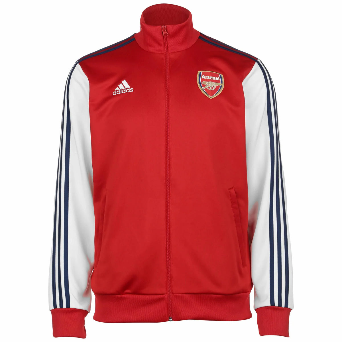 Adidas Men Arsenal FC 3-Stripes Track Jacket - SCARLET product image 1, provided for visual reference and product detail