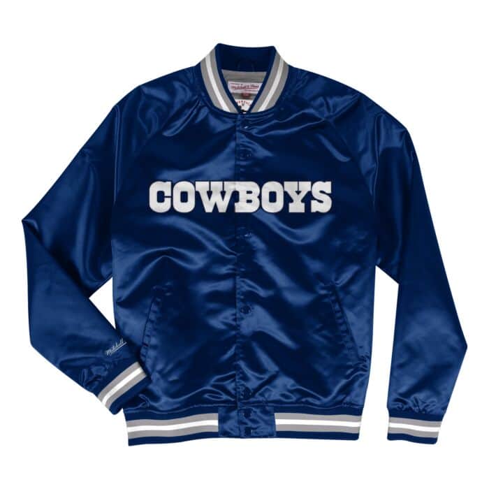 Mitchell & Ness Lightweight Satin Jacket Dallas Cowboys product image 1, provided for visual reference and product detail