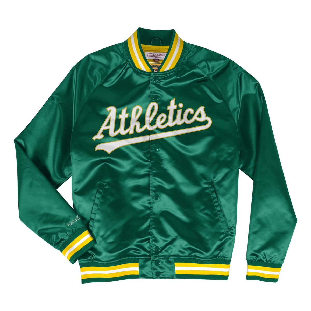 Mitchell & Ness Lightweight Satin Jacket Oakland Athletics product image 1, provided for visual reference and product detail