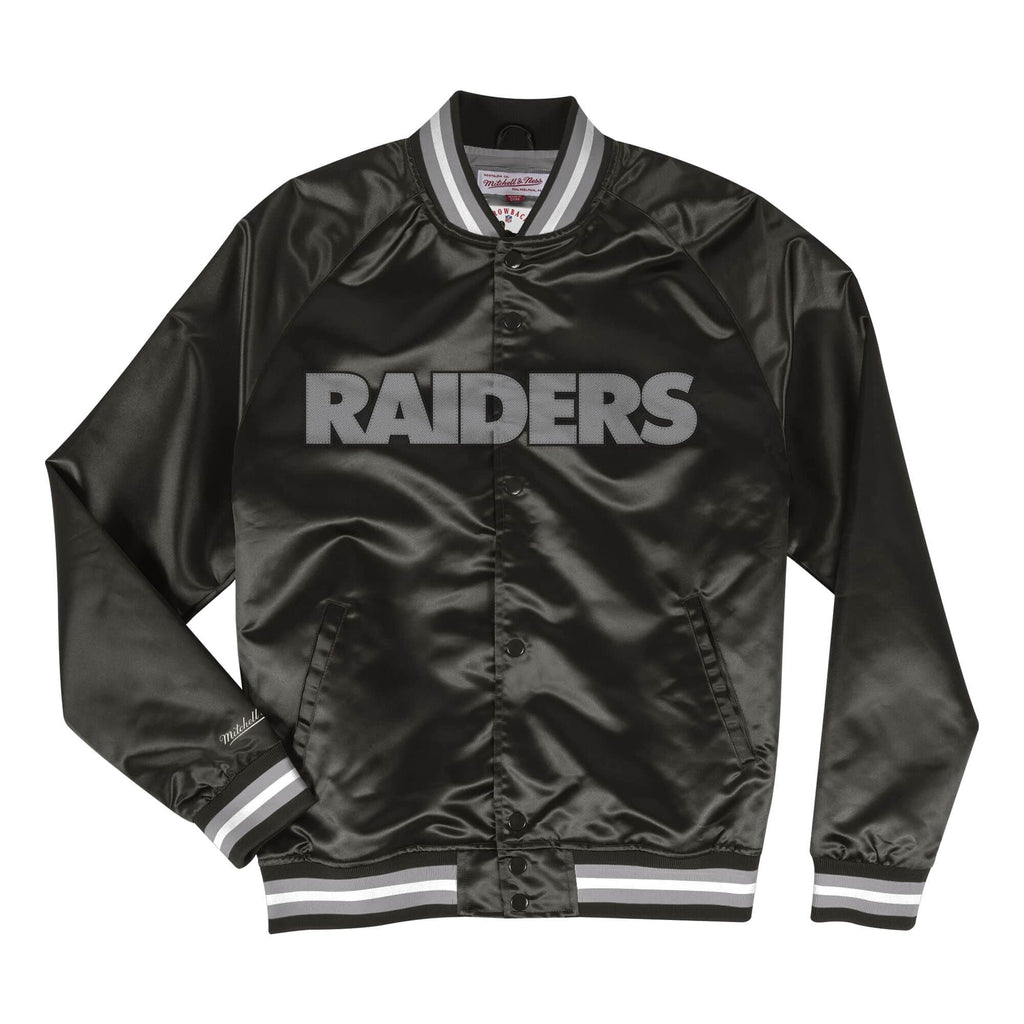 Mitchell & Ness Lightweight Satin Jacket Oakland Raiders product image 1, provided for visual reference and product detail