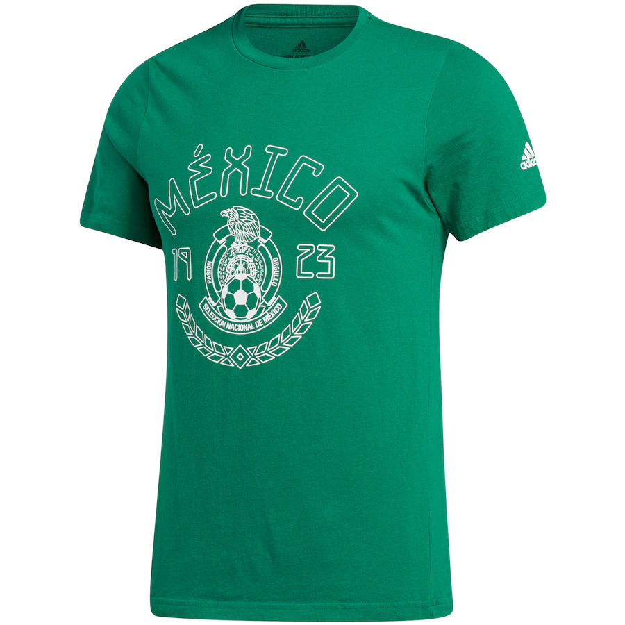 ADIDAS MEXICO AMPLIFIER T-Shirt GREEN/WHITE product image 1, provided for visual reference and product detail review
