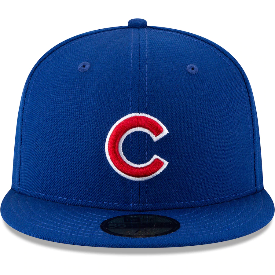 Chicago Cubs New Era 2016 World Series Wool 59FIFTY Fitted Hat - Royal product image 2, provided for visual reference and