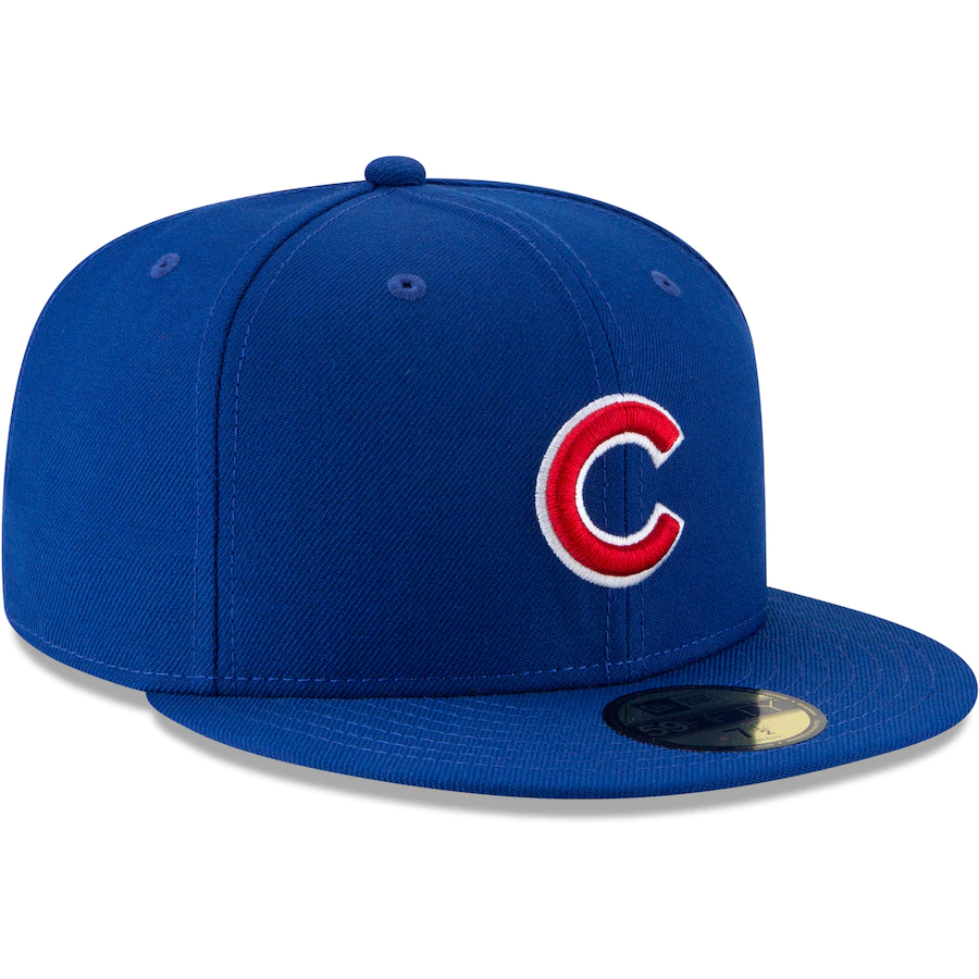 Chicago Cubs New Era 2016 World Series Wool 59FIFTY Fitted Hat - Royal product image 3, provided for visual reference and