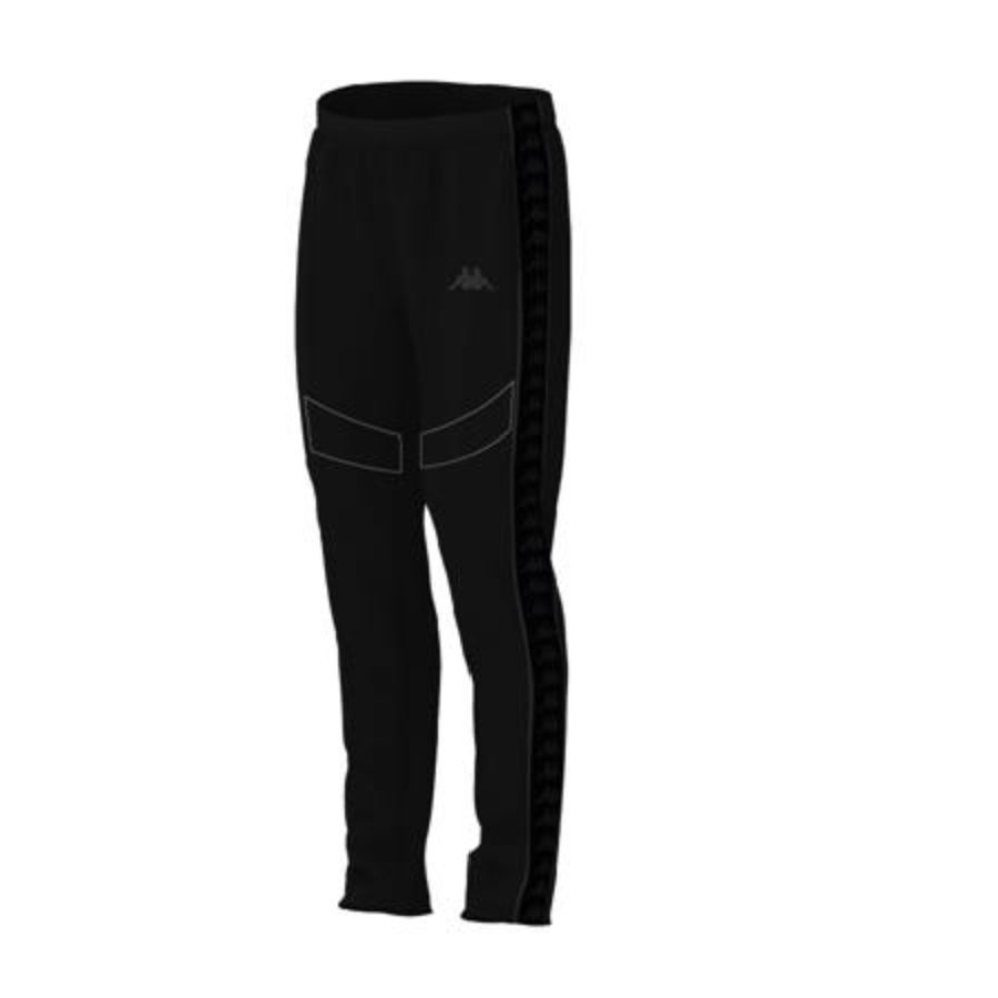 Kappa 222 Banda Aderno Trackpants - Black/Black product image 3, provided for visual reference and product detail review