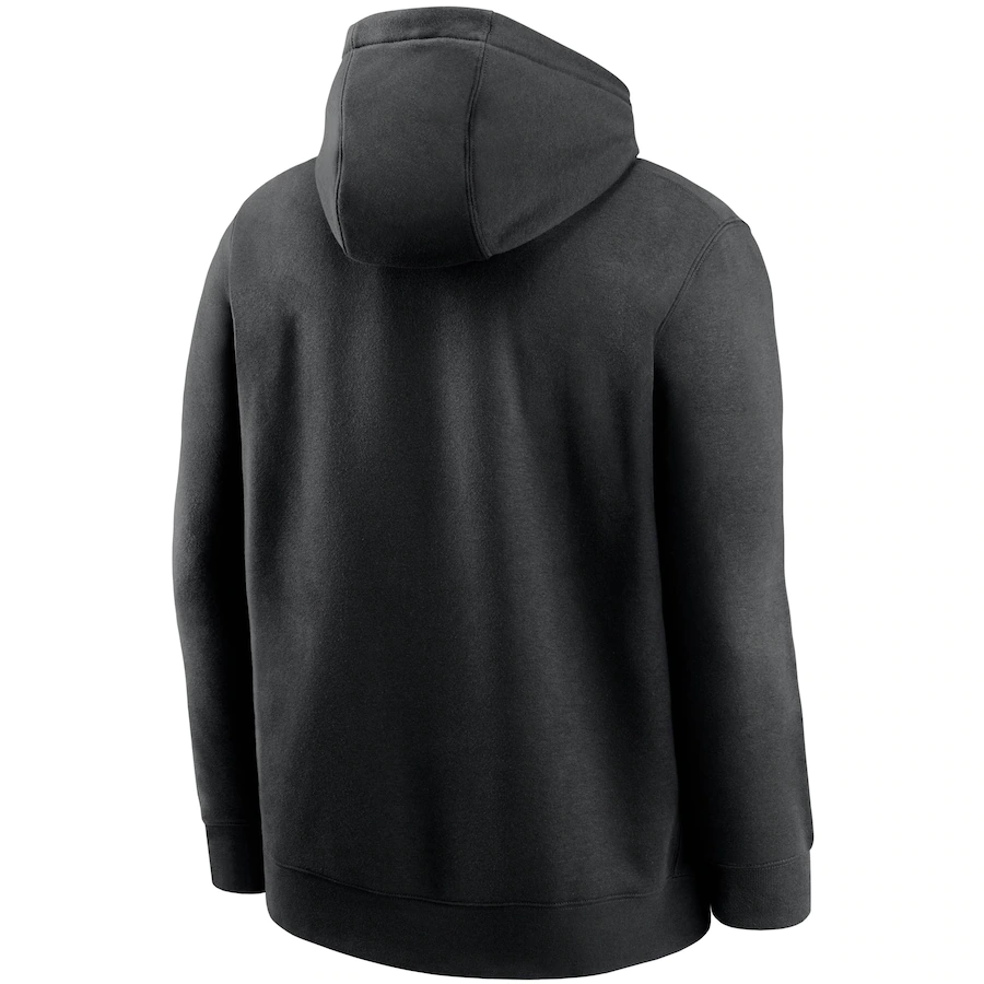 Las Vegas Raiders Nike Team Impact Club Pullover Hoodie - Black product image 2, provided for visual reference and product