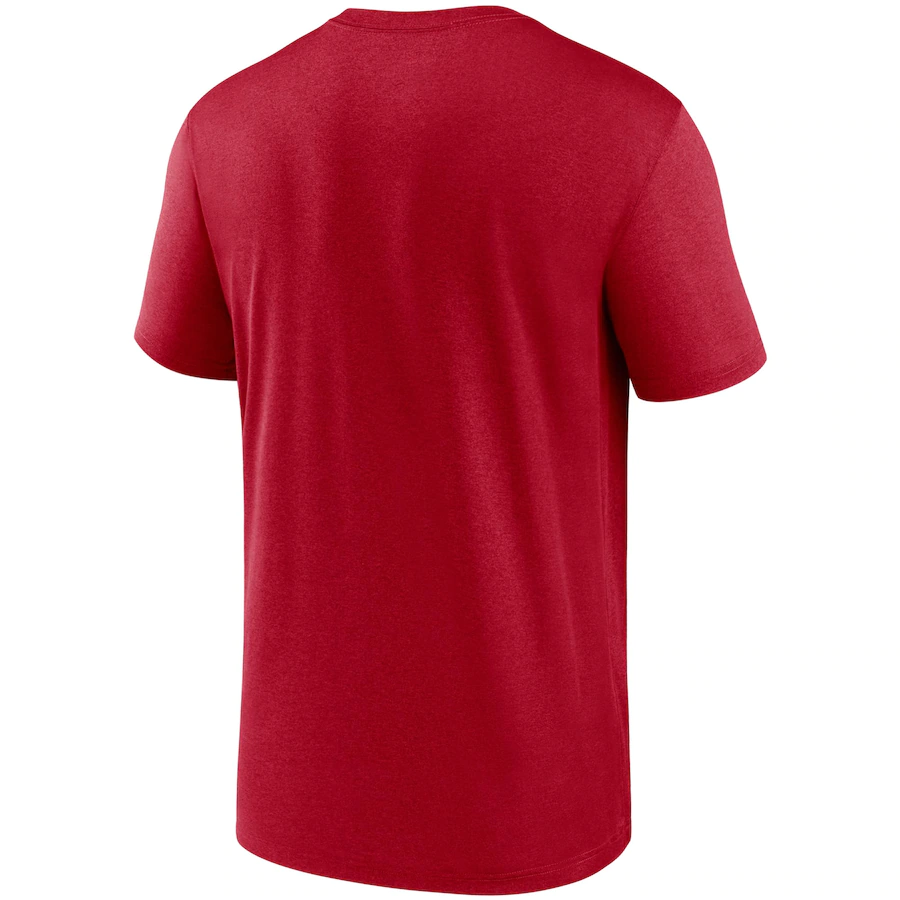 Nike San Francisco 49ers Legend Microtype Performance T-Shirt - Scarlet- Scarlet product image 2, provided for visual