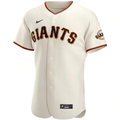 Nike Men San Francisco Giants Home Authentic Team Logo Jersey-Cream product image 1, provided for visual reference and