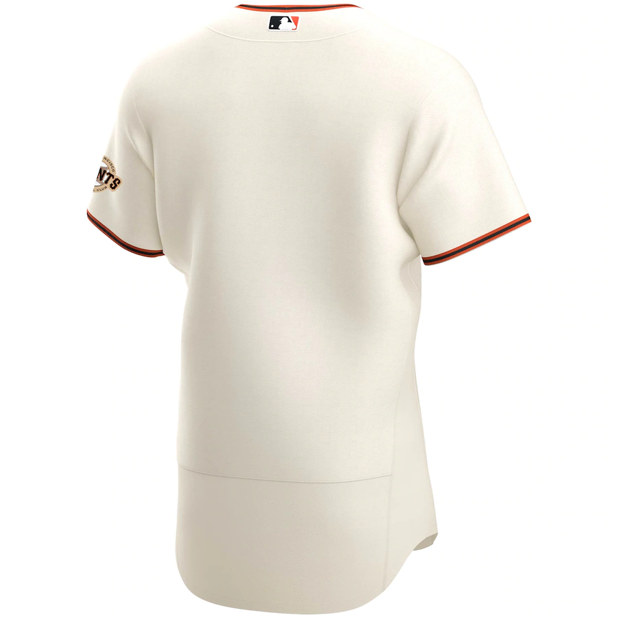 Nike Men San Francisco Giants Home Authentic Team Logo Jersey-Cream product image 2, provided for visual reference and
