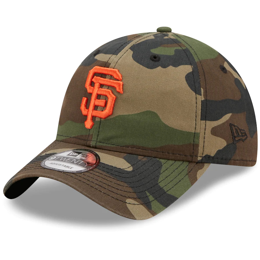 New Era San Francisco Giants Camo Woodland Core Classic 9TWENTY Adjustable Ha product image 1, provided for visual reference