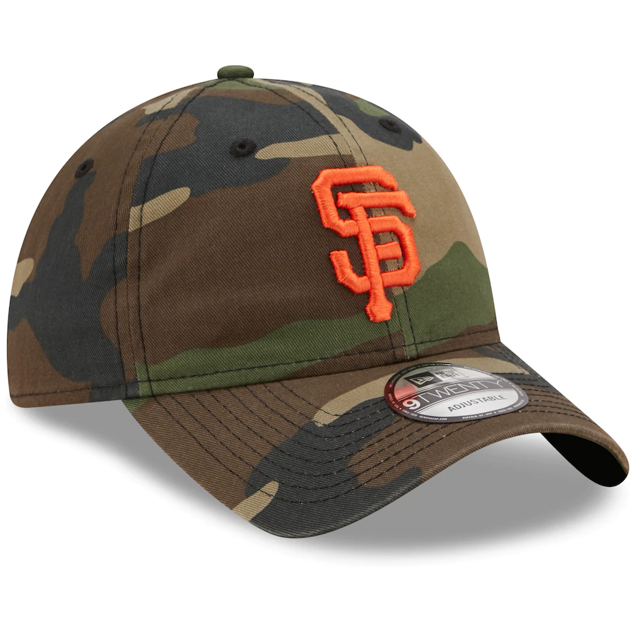 New Era San Francisco Giants Camo Woodland Core Classic 9TWENTY Adjustable Ha product image 3, provided for visual reference