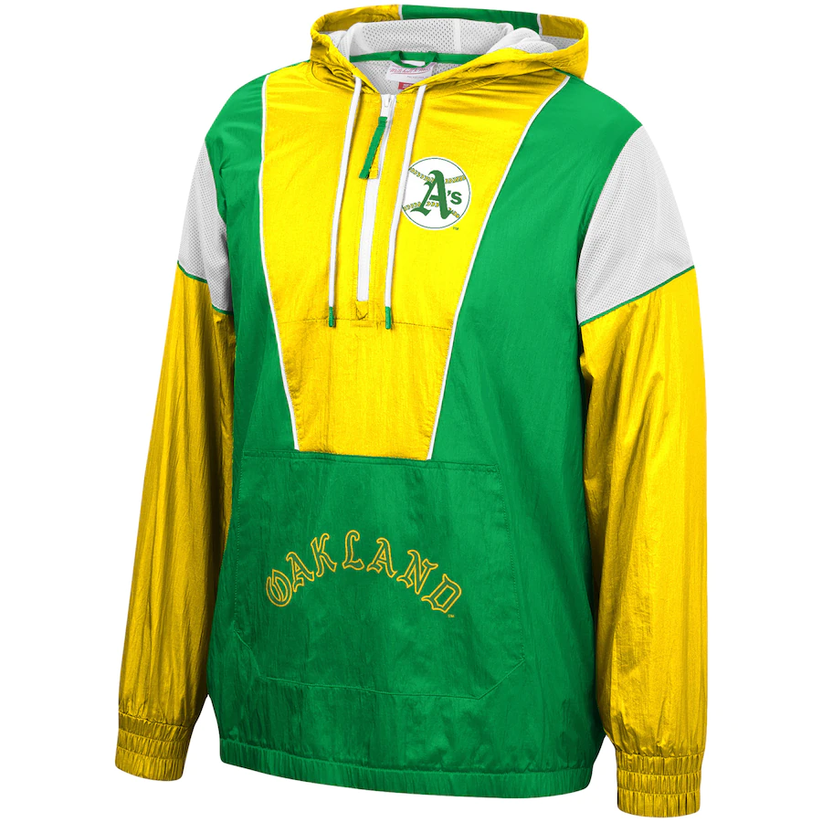 Mitchell & Ness Oakland Athletics Highlight Reel Windbreaker product image 1, provided for visual reference and product