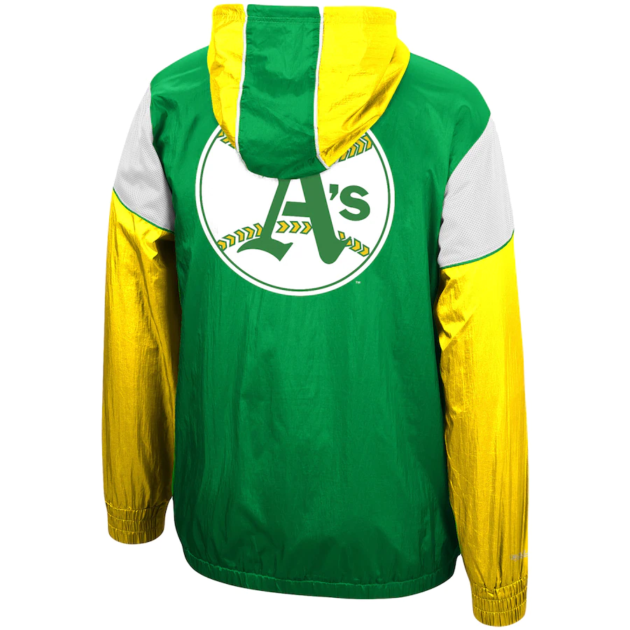 Mitchell & Ness Oakland Athletics Highlight Reel Windbreaker product image 2, provided for visual reference and product