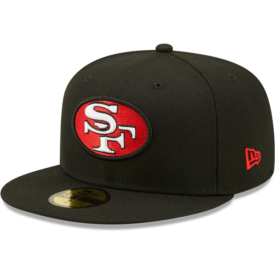 New Era Black San Francisco 49ers Super Bowl XXIX Side Patch 59FIFTY Fitted Hat-blk/red product image 2, provided for visual