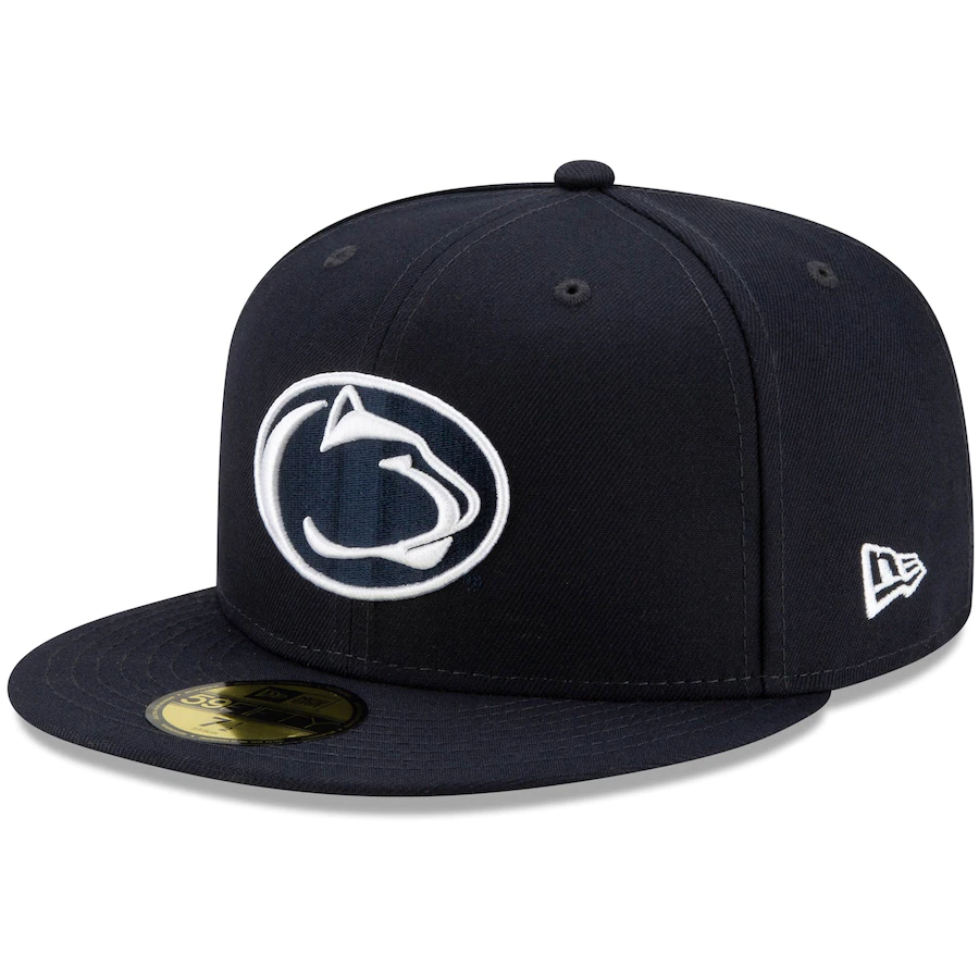 New Era Penn State Nittany Lions Basic 59FIFTY Team Fitted Hat - Navy product image 1, provided for visual reference and