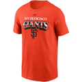 Nike San Francisco Giants Cooperstown Collection Rewind Arch T-Shirt - Orange product image 1, provided for visual reference