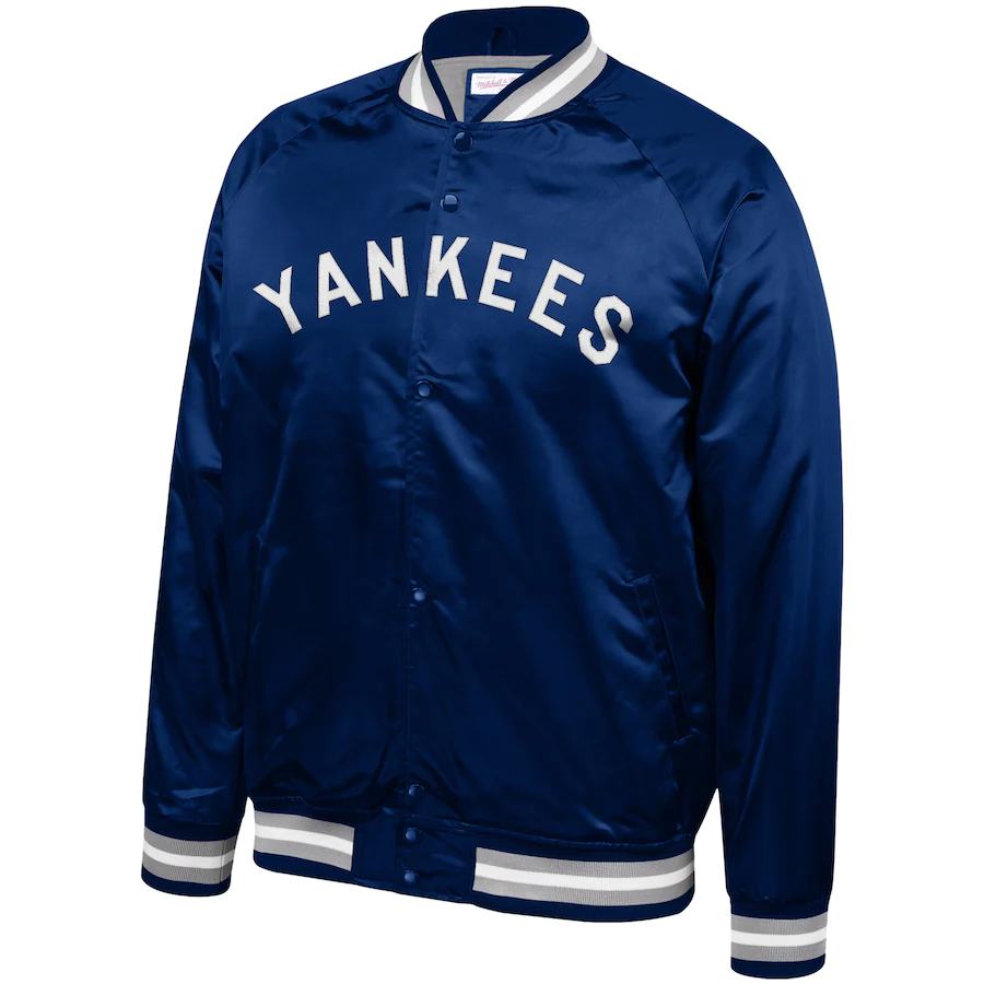 Mitchell & Ness Lightweight Satin Jacket NEW YORK YANKEES product image 1, provided for visual reference and product detail