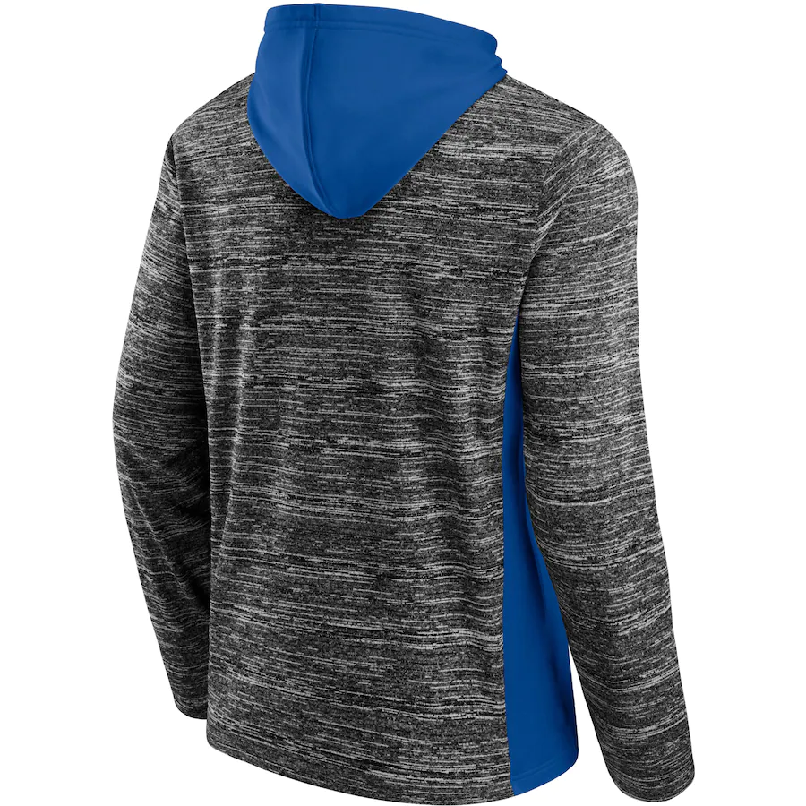 Los Angeles Dodgers Fanatics Branded Gray/Royal Instant Replay Color Block Pullover Hoodie product image 2, provided for