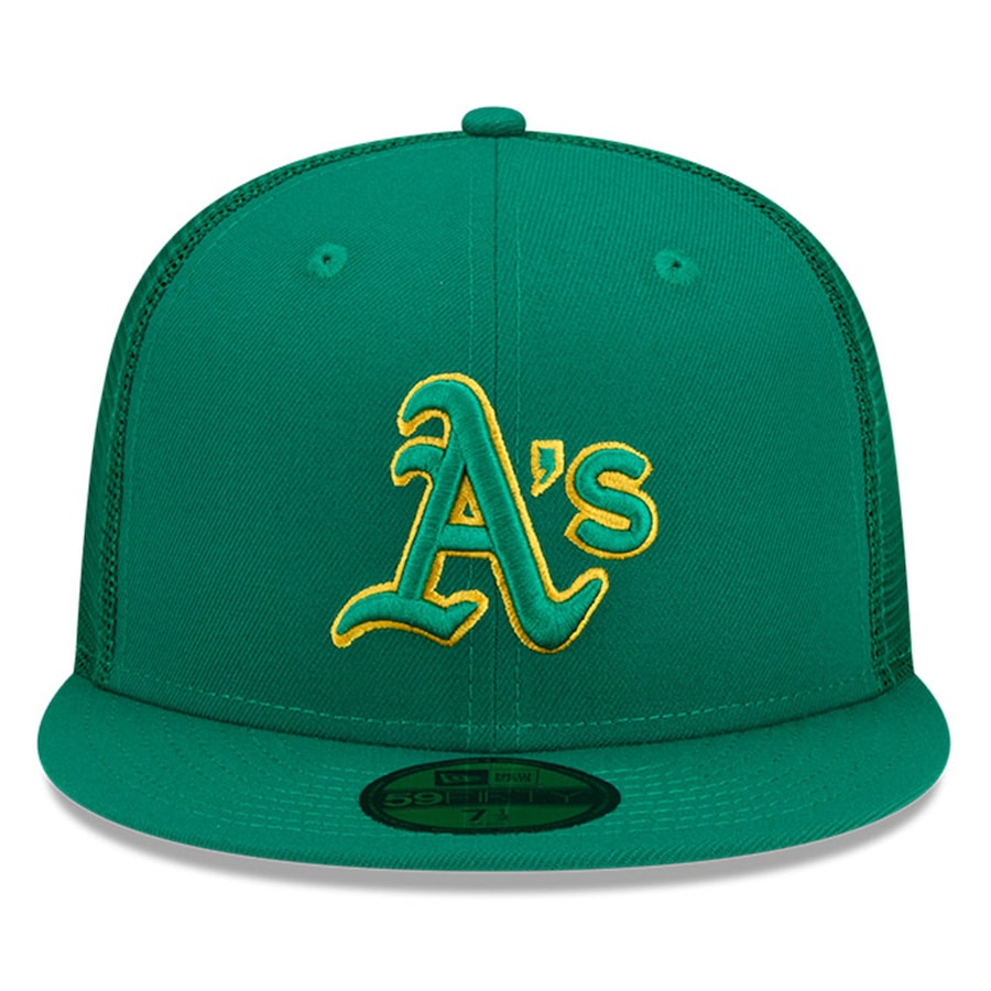 New Era Oakland Athletics 2022 Batting Practice 59FIFTY Fitted Hat - Green product image 3, provided for visual reference