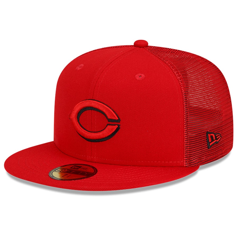 New Era Cincinnati Reds 2022 Batting Practice 59FIFTY Fitted Hat - Red product image 1, provided for visual reference and