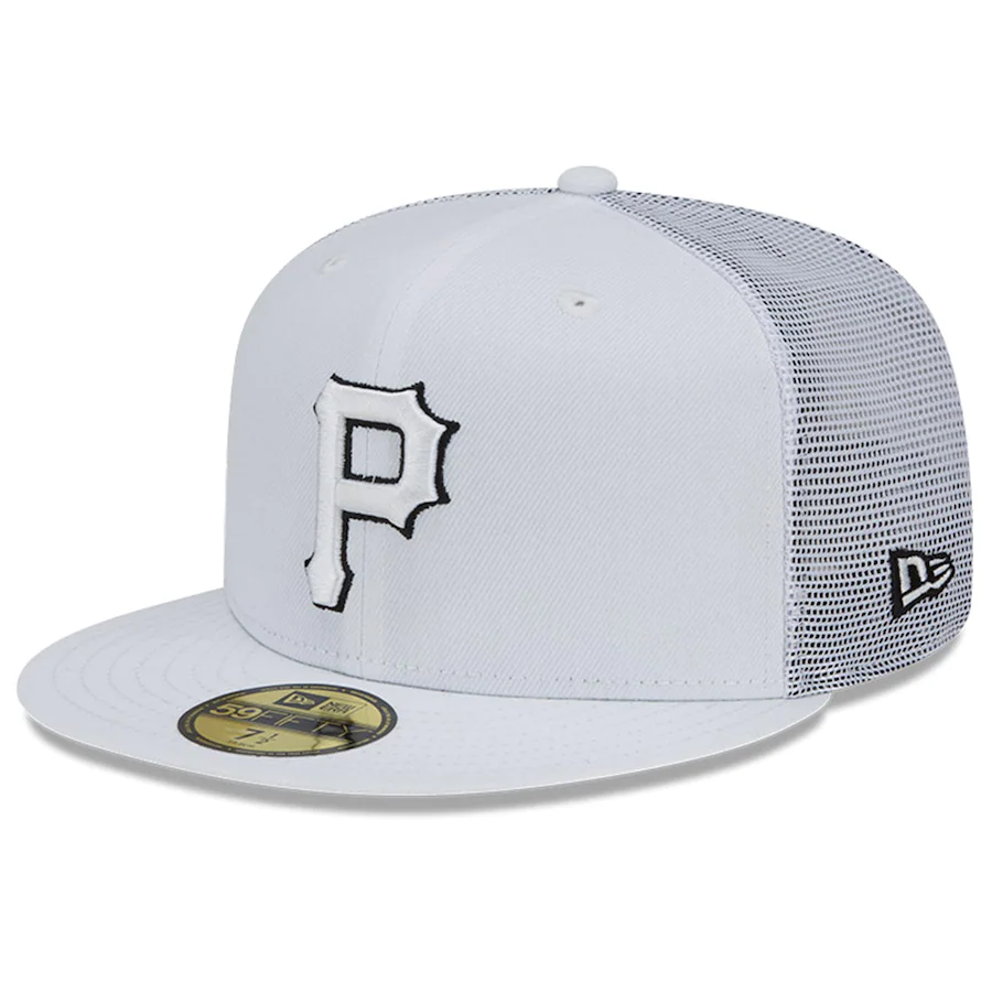 Pittsburgh Pirates 2022 Batting Practice 59FIFTY Fitted Hat - White product image 1, provided for visual reference and