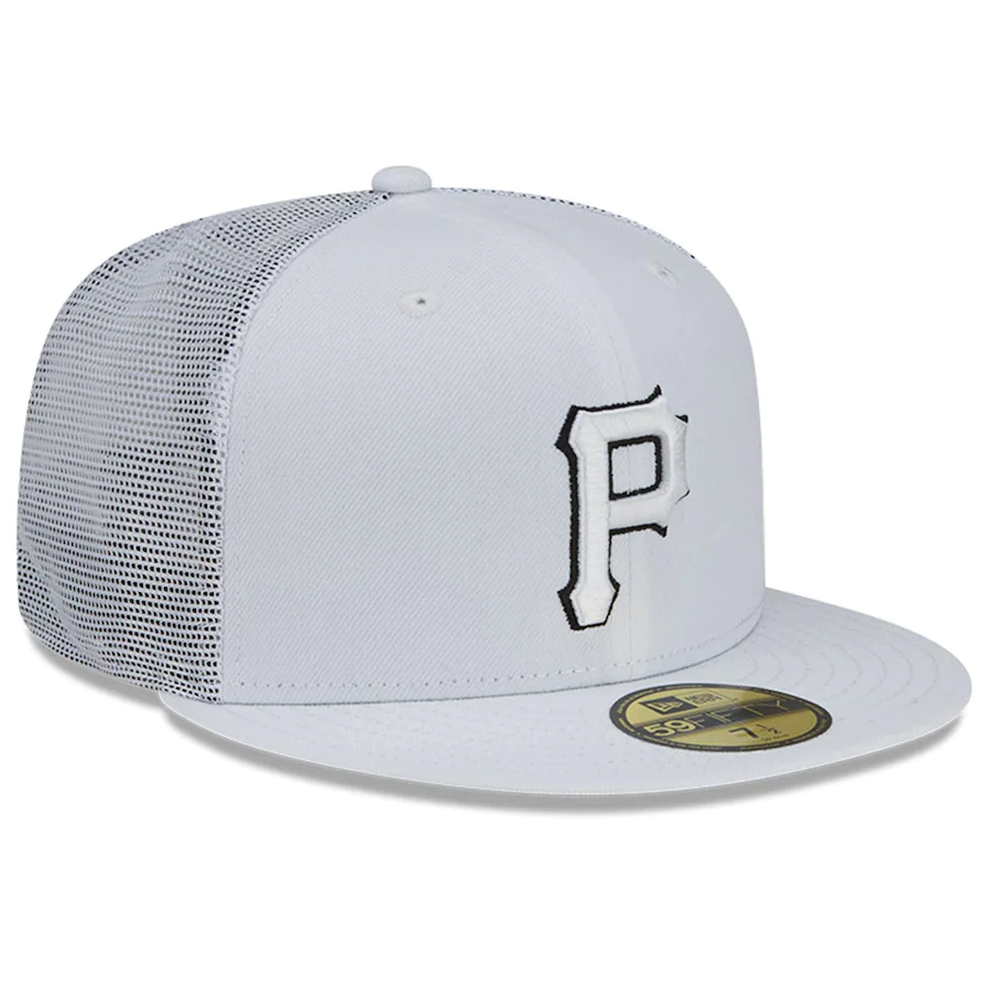 Pittsburgh Pirates 2022 Batting Practice 59FIFTY Fitted Hat - White product image 2, provided for visual reference and