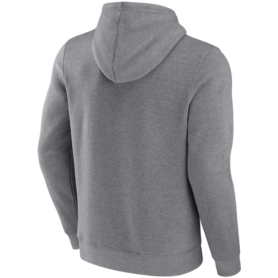 Oakland Athletics Fanatics Branded Iconic Steppin Up Fleece Pullover Hoodie - Heathered Gray product image 2, provided for