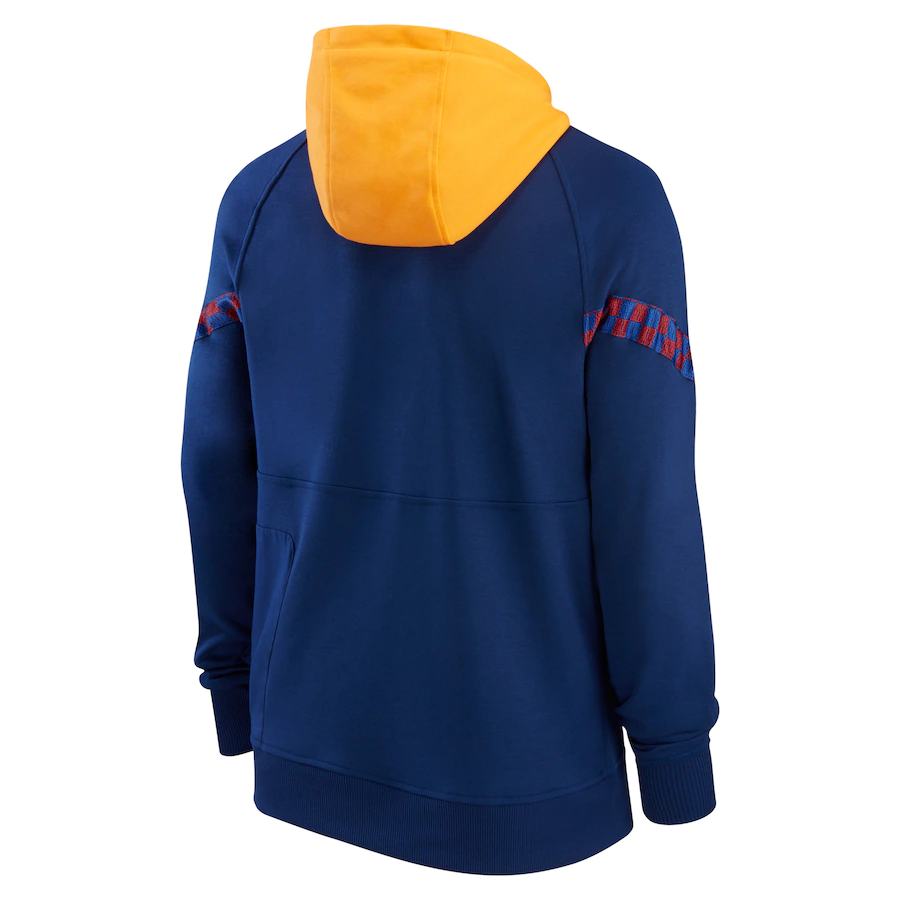 Nike FC Barcelona Men Nike Dri-FIT 1/2-Zip Travel Soccer Hoodie product image 2, provided for visual reference and product