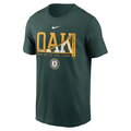 Nike Oakland Athletics Take Me to the Town Local Team T-Shirt - Green product image 1, provided for visual reference and