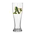 Oakland Athletics Letterman Logo 16oz. Pilsner Glass product image 1, provided for visual reference and product detail review