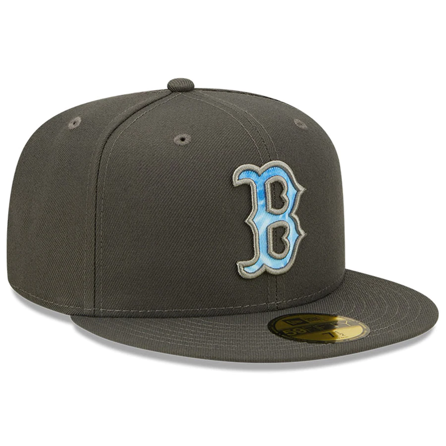 New Era Boston Red Sox 59FIFTY Fitted Hat - Charcoal Grey product image 3, provided for visual reference and product detail