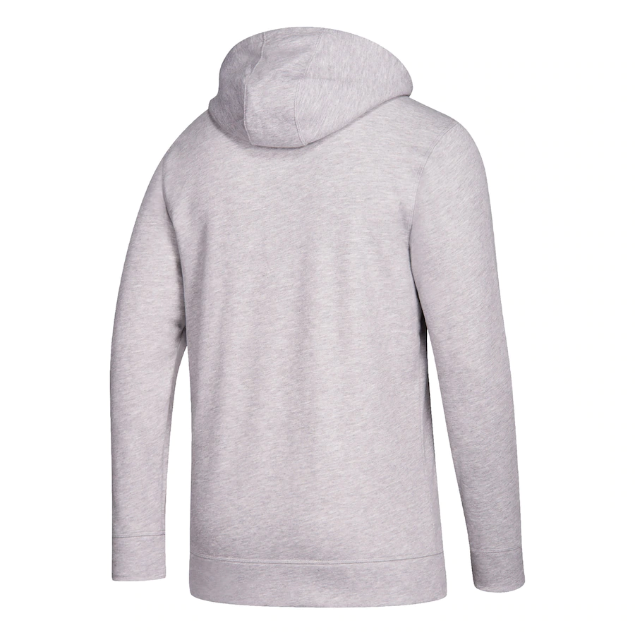 Bayern Munich adidas Box Pullover Hoodie - Heathered Gray product image 2, provided for visual reference and product detail