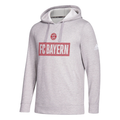 Bayern Munich adidas Box Pullover Hoodie - Heathered Gray product image 1, provided for visual reference and product detail