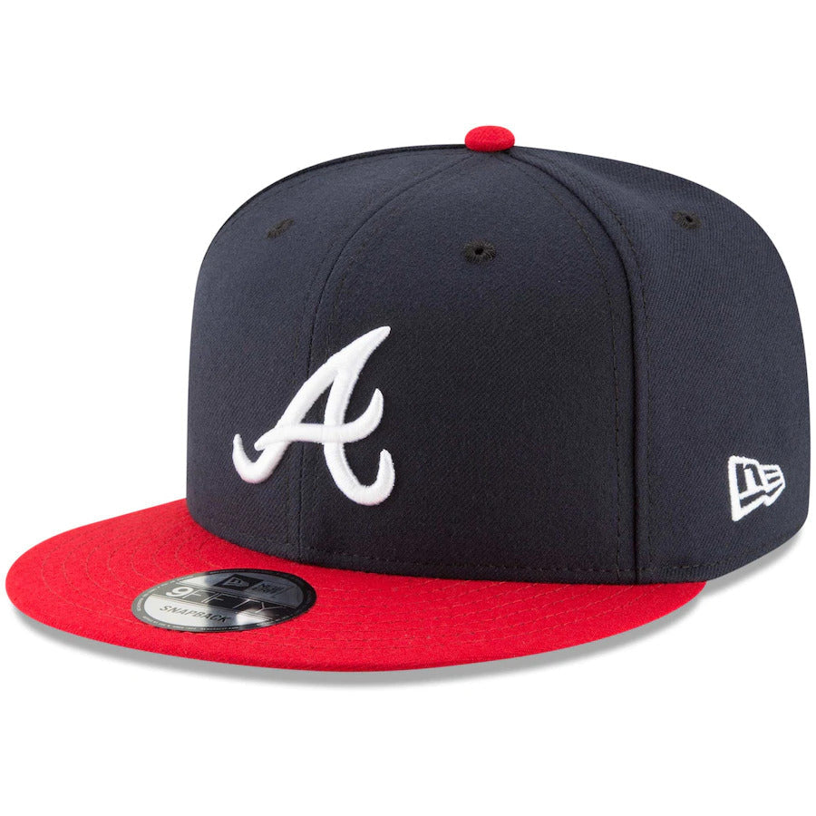 New Era Atlanta Braves Team Color Basic 9FIFTY Snapback-Navy/Red product image 2, provided for visual reference and product