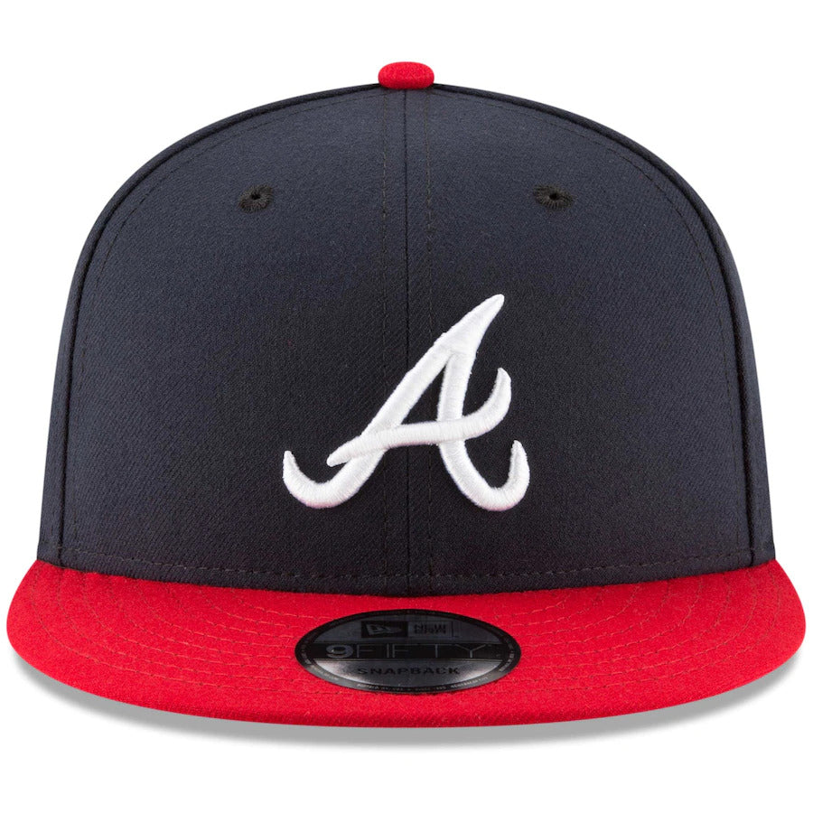 New Era Atlanta Braves Team Color Basic 9FIFTY Snapback-Navy/Red product image 4, provided for visual reference and product