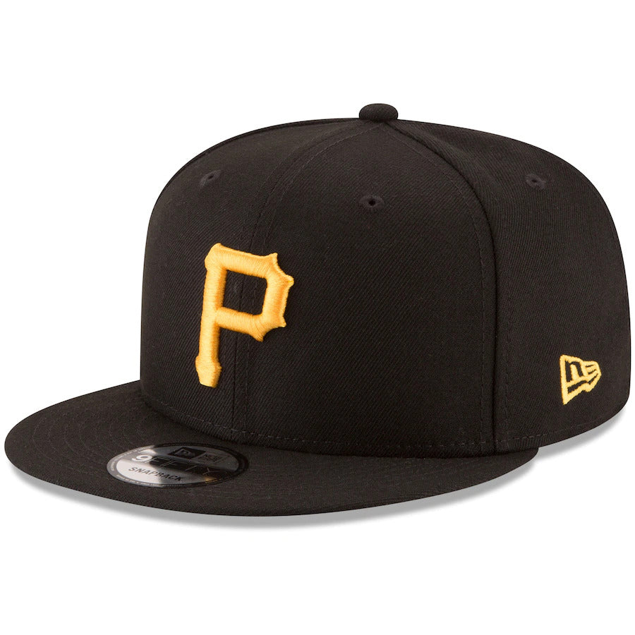 New Era Pittsburgh Pirates Team Color Basic 9FIFTY Snapback-Black product image 1, provided for visual reference and product