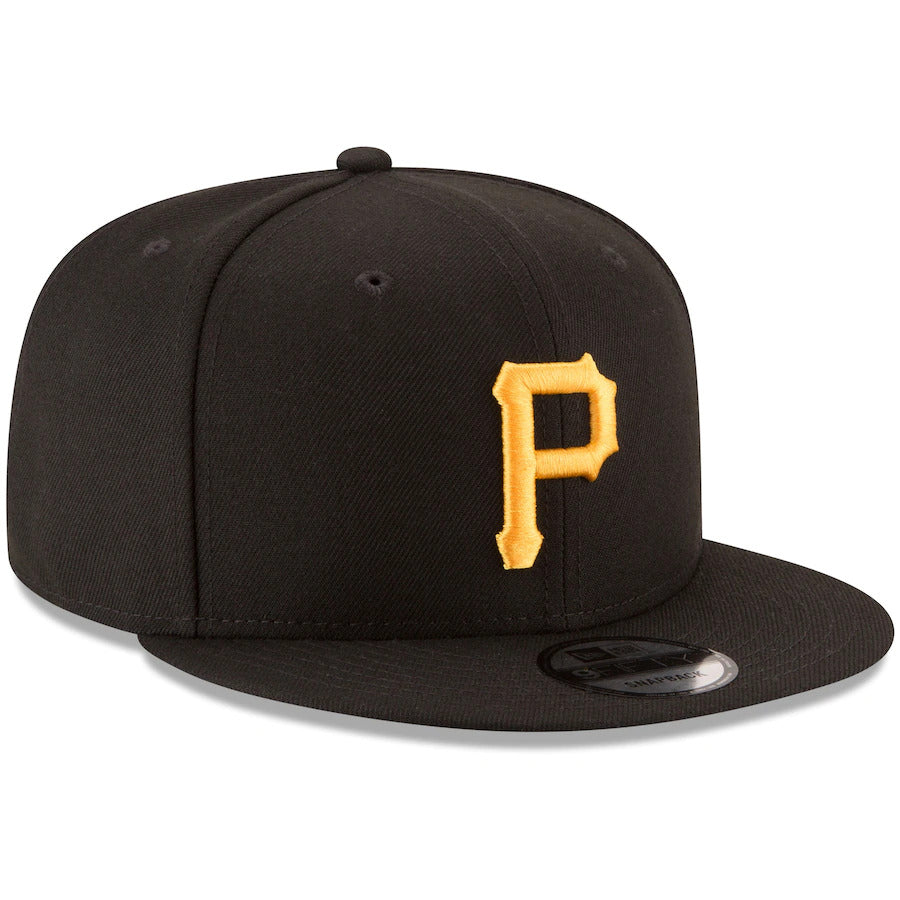 New Era Pittsburgh Pirates Team Color Basic 9FIFTY Snapback-Black product image 3, provided for visual reference and product