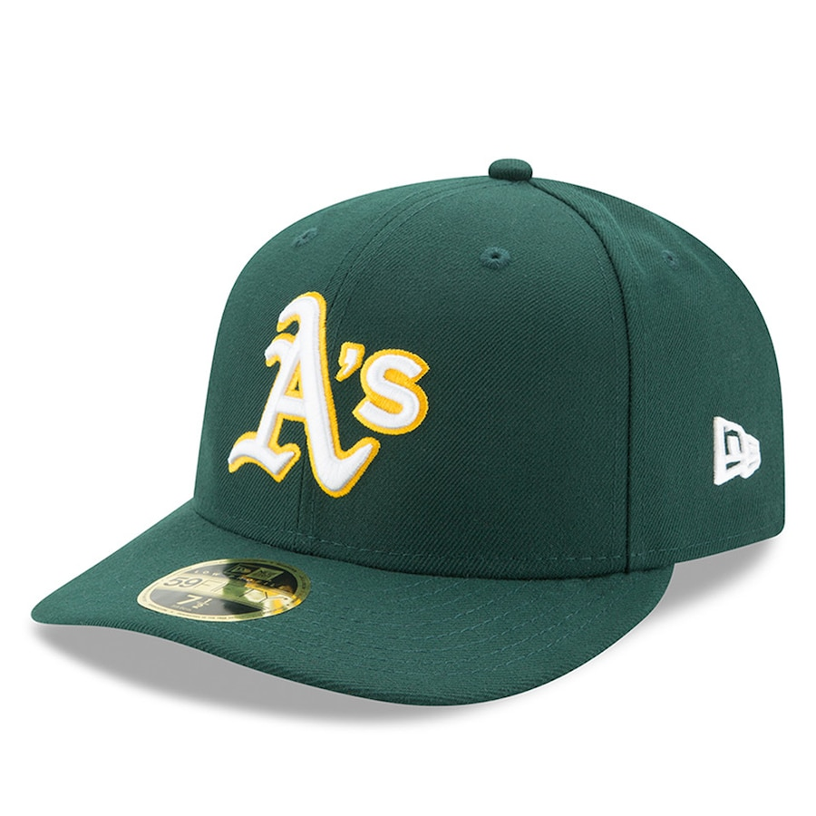 Oakland Athletics New Era Road Authentic Collection On-Field Low Profile 59FIFTY Fitted Hat - Green product image 1,