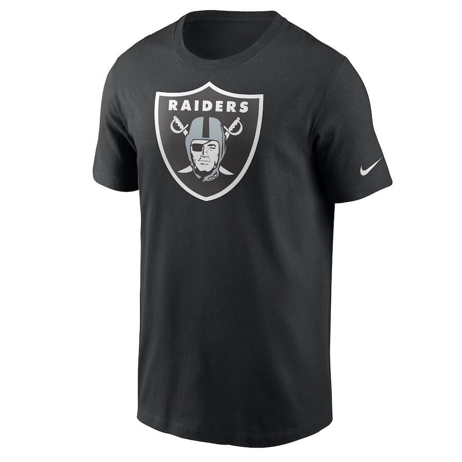 Nike Men Las Vegas Raiders Black Primary Logo T-Shirt-Black product image 1, provided for visual reference and product