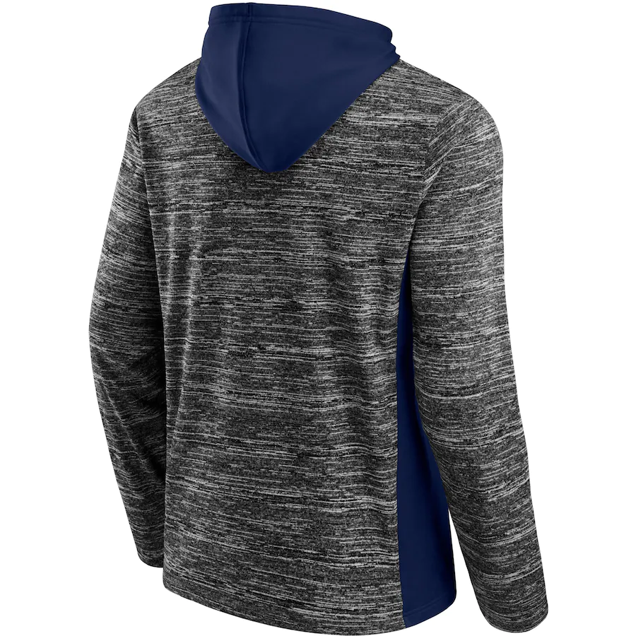 New York Yankees Fanatics Branded Gray/Navy Instant Replay Colorblock Pullover Hoodie product image 2, provided for visual