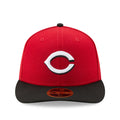 Cincinnati Reds New Era Red/Navy Road Authentic Collection On-Field Low Profile 59FIFTY Fitted Hat-RED/BLACK product image