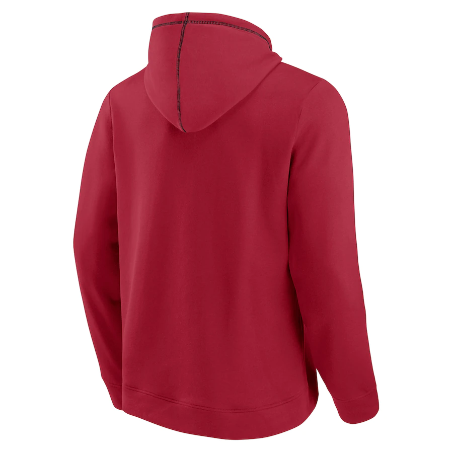 San Francisco 49ers Fanatics Branded Tiebreaker Pullover Hoodie - Scarlet product image 2, provided for visual reference and