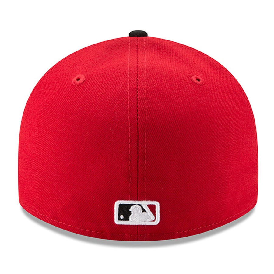 Cincinnati Reds New Era Red/Navy Road Authentic Collection On-Field Low Profile 59FIFTY Fitted Hat-RED/BLACK product image