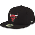 New Era Chicago Bulls Basic 59FIFTY- black product image 1, provided for visual reference and product detail review