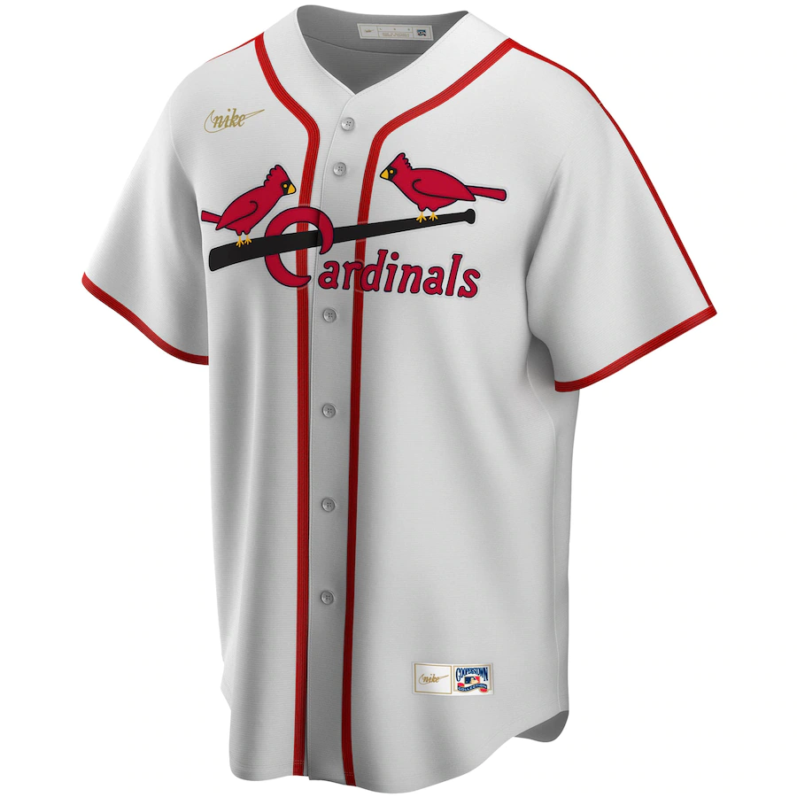 St. Louis Cardinals Nike Home Cooperstown Collection - WHITE product image 1, provided for visual reference and product
