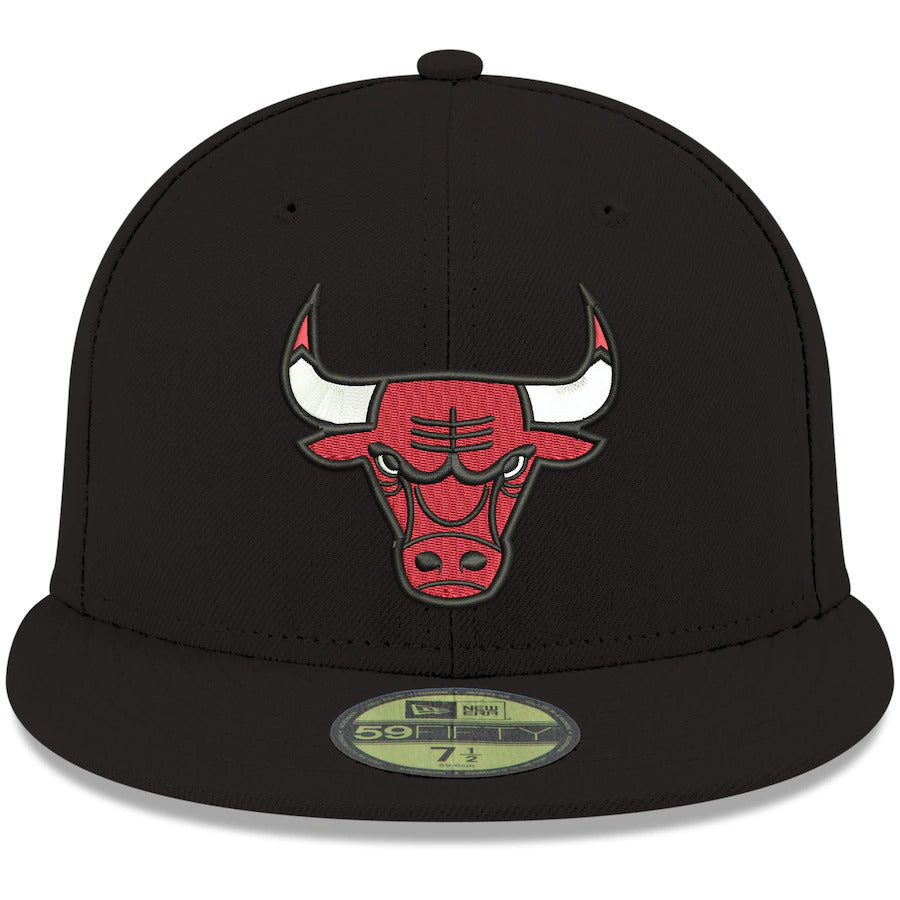 New Era Chicago Bulls Basic 59FIFTY- black product image 4, provided for visual reference and product detail review