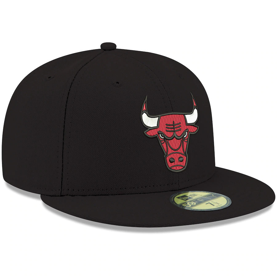 New Era Chicago Bulls Basic 59FIFTY- black product image 3, provided for visual reference and product detail review